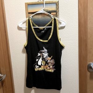 Lonney tunes lace tank